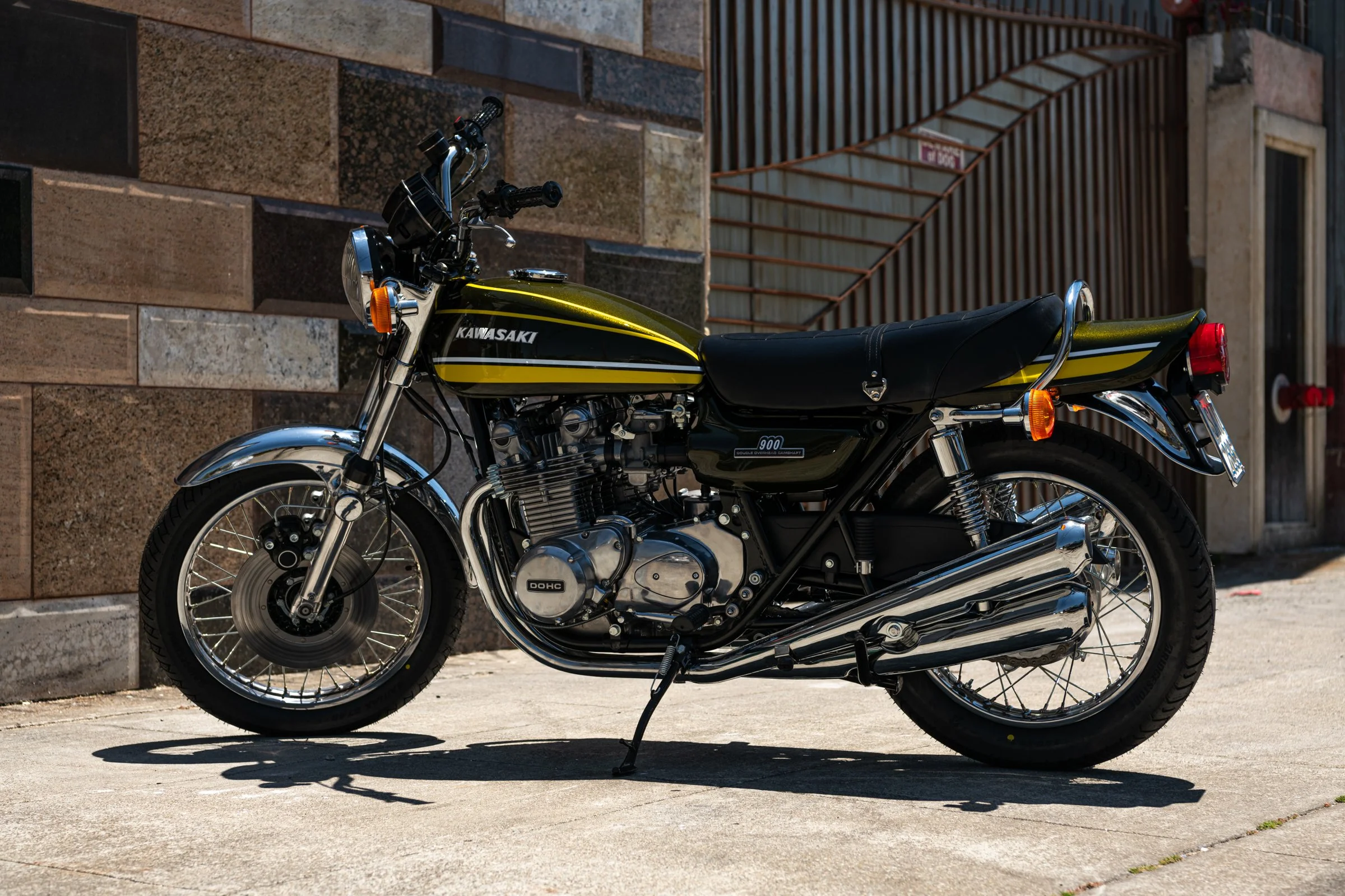 1974 Kawasaki Z1A 900 Giallo d286 — Bello Moto SF